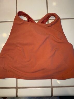 lululemon athletica Rust High-Neck Sports Bra Rose Pink